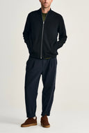 NAVAL full zip | lang lynlås, navy blue