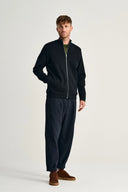 NAVAL full zip | lang lynlås, navy blue