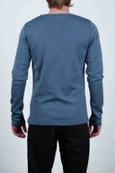 RITE crew neck, blue moiré