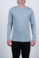 RITE crew neck, light blue moiré