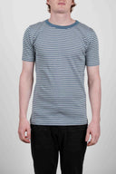 RITE t-shirt, blue moiré / clear grey