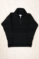 FISHERMAN half zip, black void