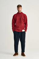 FISHERMAN sweater | høj hals, dannebrog red, OB Edition