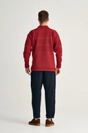 FISHERMAN sweater | høj hals, dannebrog red