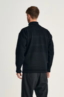 FISHERMAN sweater | høj hals, navy blue