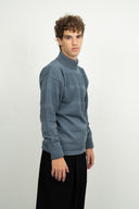 FISHERMAN sweater | høj hals, slate blue