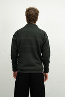 FISHERMAN sweater | høj hals, dark forest green