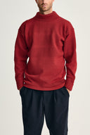 FISHERMAN sweater | høj hals, dannebrog red