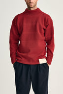 FISHERMAN sweater | høj hals, dannebrog red, OB Edition