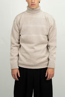 FISHERMAN sweater | høj hals, stone white