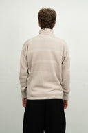 FISHERMAN sweater | høj hals, stone white