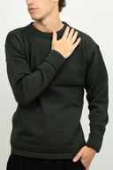 FISHERMAN crew neck | rund hals, dark forest green