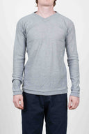 TRIM v-neck, grey melange [M]