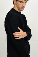 FISHERMAN-III sweater | høj hals, navy blue II