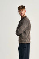 FISHERMAN-III sweater | høj hals, terra-II brown