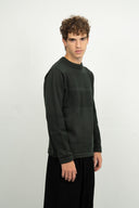 FISHERMAN-III sweater | høj hals, dark forest green