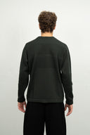 FISHERMAN-III sweater | høj hals, dark forest green