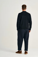 FISHERMAN-III full zip | lang lynlås, navy blue II