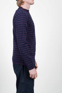 NAVAL crew neck, purple / sea blue