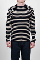 NAVAL crew neck, navy blue / raw