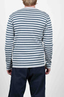 NAVAL crew neck, phoenix grey / blue gene