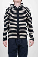 NAVAL hoodie jacket, navy blue / raw