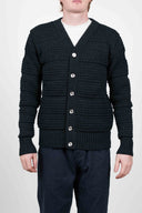 RATIO cardigan, black melange