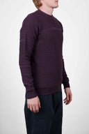 TRANSPARENT sweater, purple melange