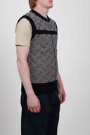 RADIO vest, navy blue / off white