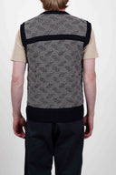 RADIO vest, navy blue / off white