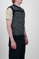 RADIO vest, ocean blue / concrete