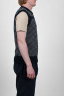 RADIO vest, ocean blue / concrete