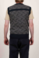 RADIO vest, ocean blue / concrete