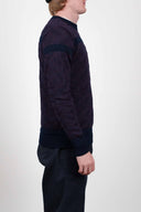 RADIO sweater, compact blue / purple melange