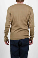 SUB cardigan, army camel