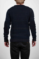 MOMENT sweater, navy blue mix