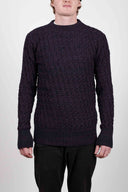 STARK sweater, purple melange mix