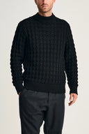STARK-III sweater | høj hals, black void