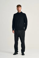 STARK-III sweater | høj hals, navy blue II