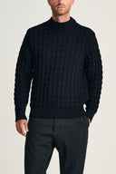 STARK-III sweater | høj hals, navy blue II