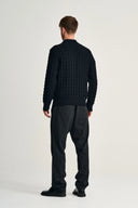 STARK-III sweater | høj hals, navy blue II