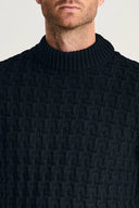 STARK-III sweater | høj hals, navy blue II