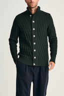 STARK cardigan, dark forest green