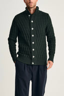 STARK cardigan, dark forest green
