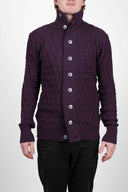 STARK cardigan, purple melange