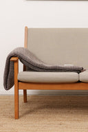 LOYAL blanket, reddish purple melange / soft white