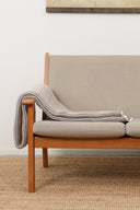 LOYAL blanket, natural white coffee