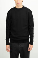 ROENTGEN-II crew neck | rund hals, black void