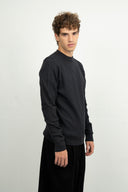 ROENTGEN-II crew neck | rund hals, molten grey (f)