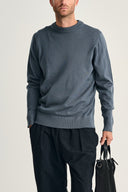 SOLO crew neck | rund hals, slate blue (f)